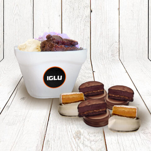 1/2 Kg + 5 Alfajores Helados